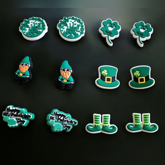 St Patrick's Day Croc Charms - Picture 1 of 1